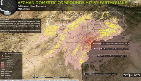 Afghanistan earthquake map