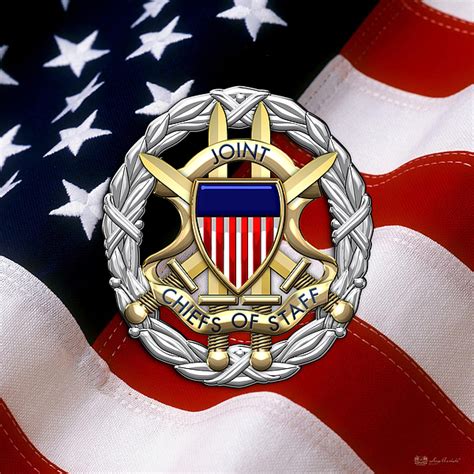 Joint Chiefs of Staff - J C S Identification Badge over U. S. Flag Kids ...