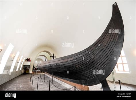 Norway, Oslo, Bygdøy. The Gokstad Ship at the Viking ship museum Stock ...