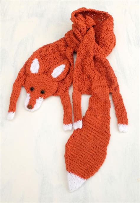 Red Fox Fox Scarf Cute Fox Soft Crocheted Fox Woodland | Etsy | Crochet fox, Fox scarf, Knitted ...