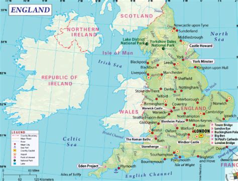 Six best free blank maps are given in this England Cities Map.