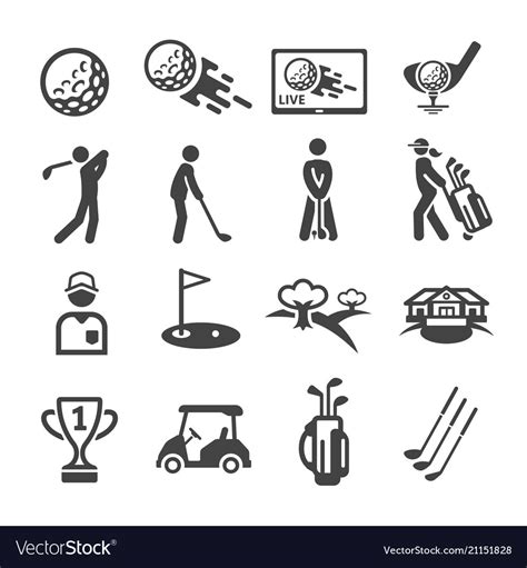 Golf icon Royalty Free Vector Image - VectorStock