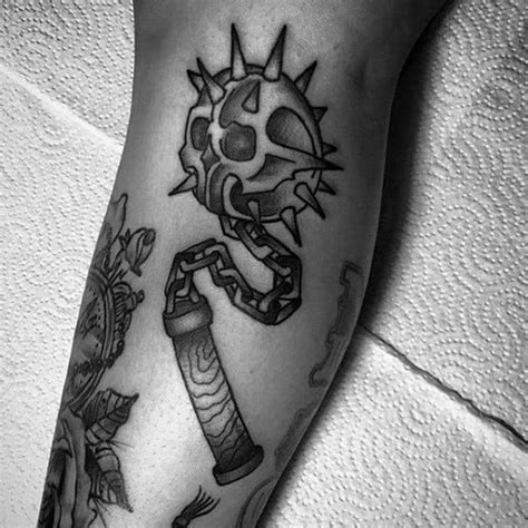 60 Mace Tattoo Designs For Men - Bludgeon and Flail Ink Ideas | Tattoo designs men, Tattoo ...