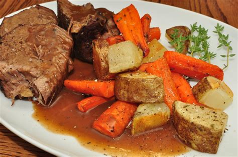 Mmm... garlicy beef pot roast and roasted veggies | jeffreyw | Flickr