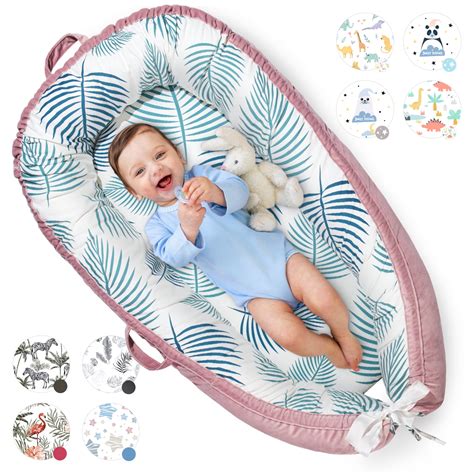 Baby Lounger Pillow - Newborn Lounger for 0-12 Months, Breathable & Portable Infant Lounger ...