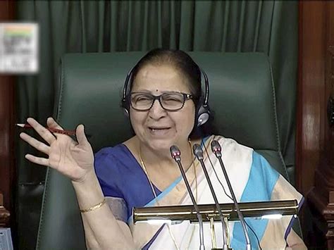 Will Reservation Bring Welfare, Asks Speaker Sumitra Mahajan