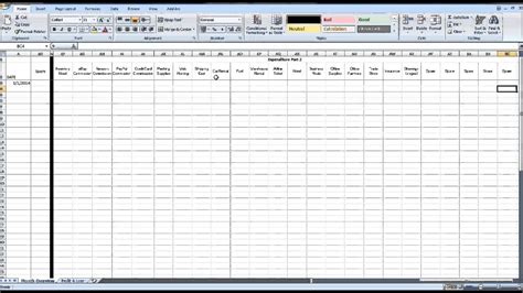 Free Quickbooks Templates Free Bookkeeping Templates Spreadsheet in ...