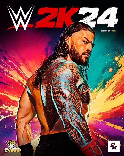 WWE 2K24 Cover Design 11 - Roman Reigns by cngjl1986 on DeviantArt