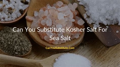 Can You Substitute Kosher Salt For Sea Salt? - Kosher Salt Vs Sea Salt - What's The Difference ...