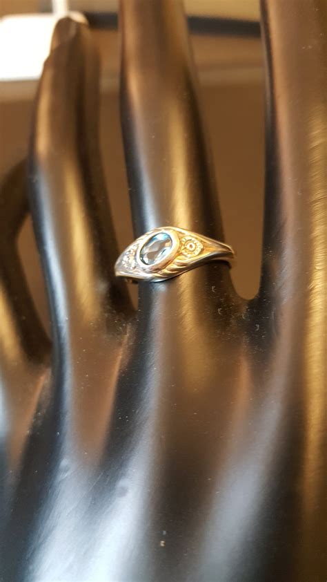 Sterling Silver 925 Ring Blue Stone Silver Ring Real | Etsy