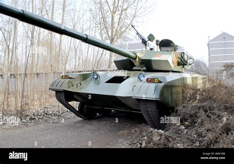 A replica of Chinese PLA's (People's Liberation Army) Type 99 tank is pictured at a plant in ...