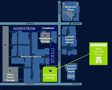 Bellevue Square Mall Map - Large World Map