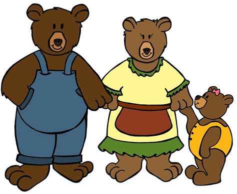 #bears | Bear clipart, Bear cartoon, Goldilocks and the three bears