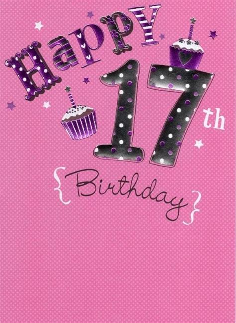 Free Printable Happy 17th Birthday Cards - Printable Templates Free