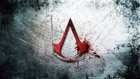 HD wallpaper: Assassin Creed logo, assassins creed, art, red ...