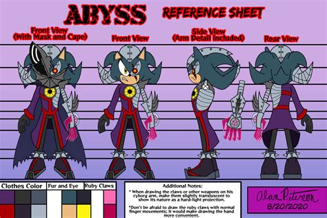 Abyss - Reference Sheet (Height and Turnaround) by AlanPetersonArtwork on DeviantArt