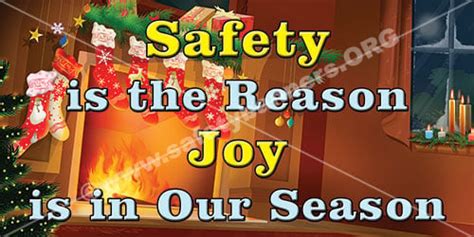 Christmas Holiday Season safety banners and safety posters - SafetyBanners.org