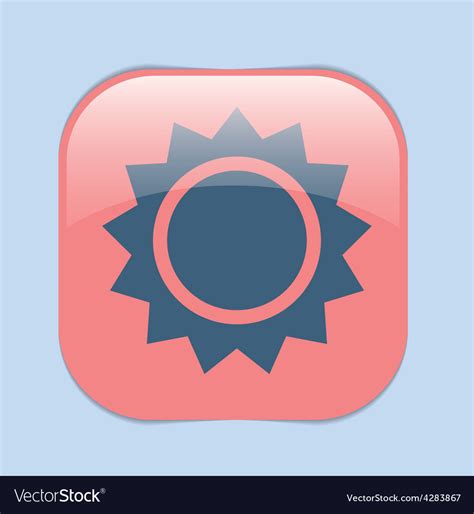 Weather icon sun Royalty Free Vector Image - VectorStock