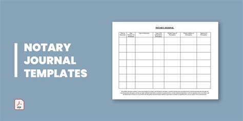 3+ Notary Journal Templates - PDF