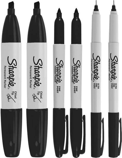 Sharpie Permanent Markers (6 Pack) | Professional Organizer