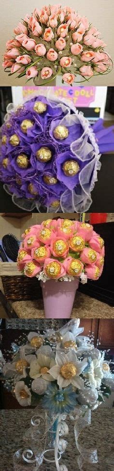 Chocolate Flower Bouquet - DIY - AllDayChic | Chocolate flowers bouquet ...