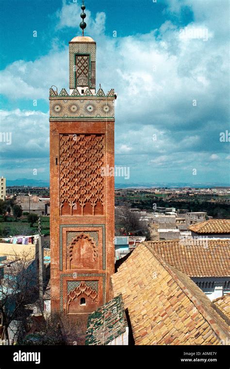 Tlemcen Algeria Sidi Boumedienne Mosque Roof Minaret Stock Photo - Alamy