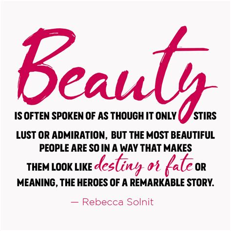 Rebecca Solnit Quote - Beauty