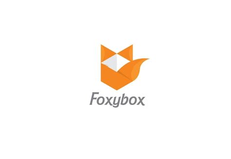 Premium Vector | Fox box logo design