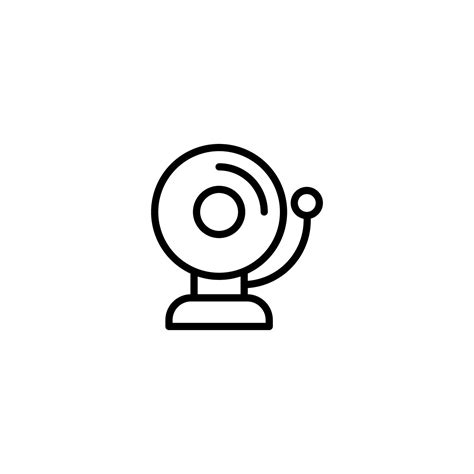 Bell icon with outline style 20578959 Vector Art at Vecteezy