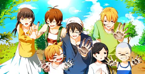 Wallpaper : illustration, anime girls, anime boys, cartoon, Barakamon ...