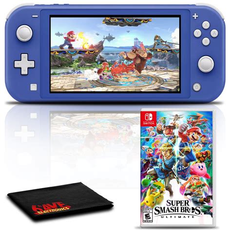 Nintendo Switch Lite (Blue) Gaming Console Bundle with Super Smash Bros - Walmart.com