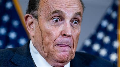 Hair dye runs down Rudy Giuliani's face during news conference | FOX 5 New York