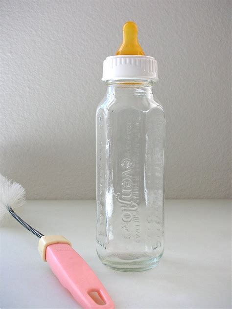 Evenflo Glass Baby Bottle Kerr Clear Glass 8 Ounce Complete