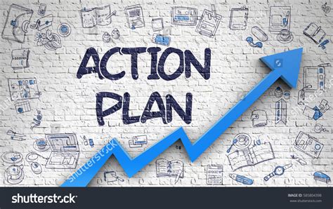 Action Plan Inscription On Line Style Stock Illustration 585804398 - Shutterstock