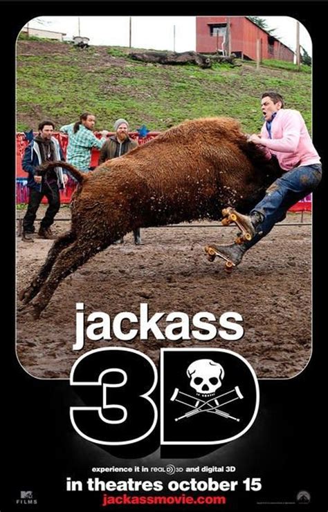 (SS1586) JACKASS 3D Poster (Johnny Knoxville) double sided ADVANCE ...