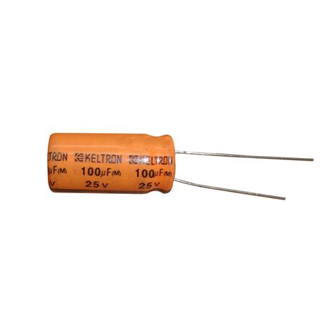 KELTRON 100 uF/ 25V Radial Electrolytic Capacitor – TOMSON ELECTRONICS