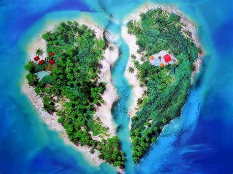 Island Of Broken Hearts, hurt, broken heart, abstract, beach, cool, water, paradise, HD ...