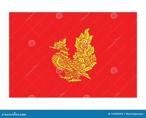 Flag of Mon State stock vector. Illustration of region - 193095599