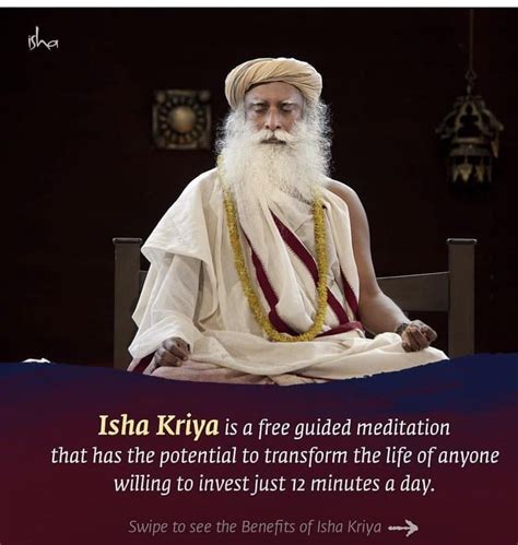 Isha kriya and it’s benefits : r/Sadhguru