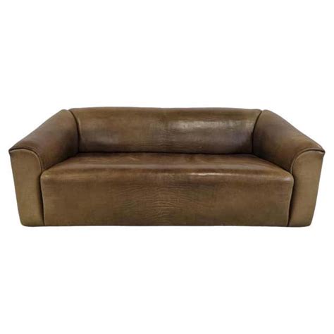 Exclusive De Sede Sofa in Patinated Leather For Sale at 1stDibs