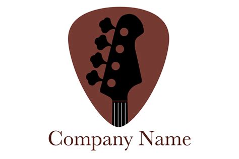 Bass Guitar Company Logo Template Graphic by PrincessPrint · Creative ...