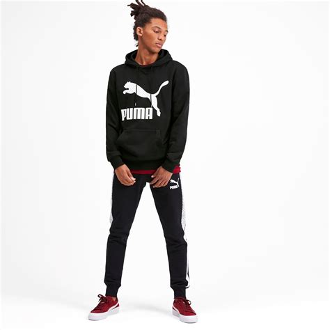 Classics Logo Men's Hoodie in 2020 | Puma sweatshirts, Black puma, Hoodies