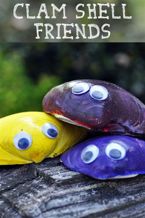 Clam Shell Friends: Shell Crafts For Kids - we know stuff