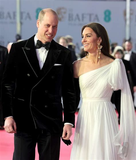 Prince William, Kate show rare royal PDA on 2023 BAFTA red carpet ...