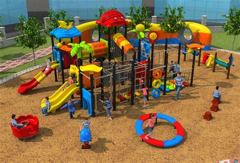 European Standard children outdoor plastic playground park phisical ...