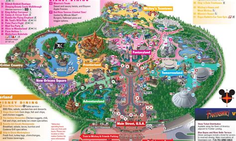 Printable Map Of Disneyland