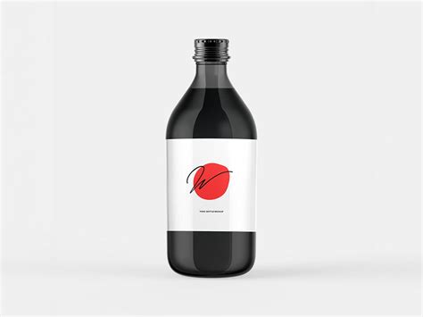 Simple Glass Bottle Mockup Free Download | Resource Boy