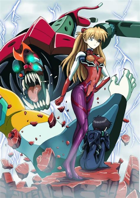 Asuka, Shinji and Evangelion Unit-02 in Berserk Mode by @YADORAKI_3 - evangelion | Ficcion, Wattpad