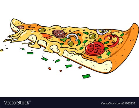 Pizza Slice Cartoon Image