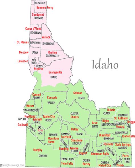 Idaho County Map, 50% OFF | www.elevate.in